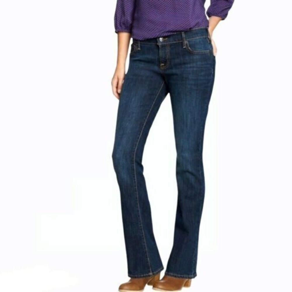 Old Navy Dark Blue Denim Bootcut Flirt Jeans Size 8 EUC #6283